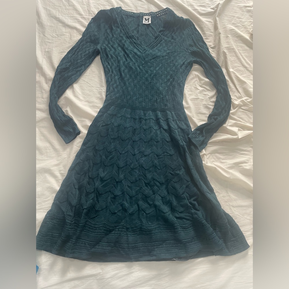 Dark green Missoni knit dress